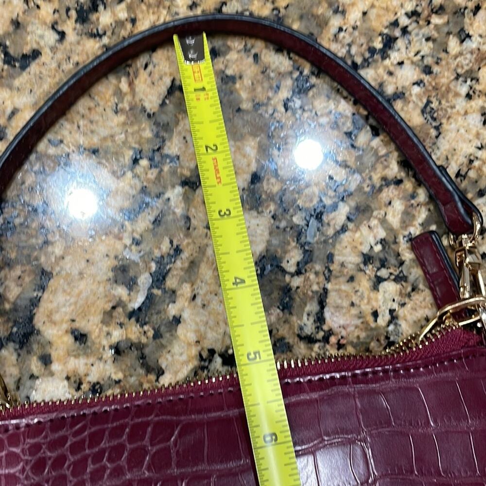 Expressions NYC Croc Print Mini Bag 3 in 1 Crossbody NWOT Purple - Picture 7 of 11